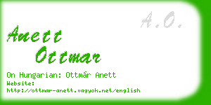anett ottmar business card