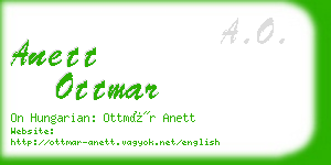 anett ottmar business card